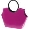 Lack-Taschen mit Henkeln, Stanzformen, Lackpapier, fuchsia, 21,5cm, 5 Stück