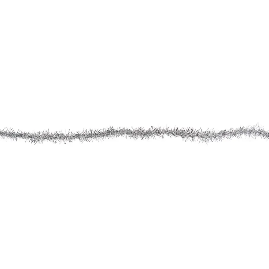 Lamettaband mit Draht, 3m lang, silber-metallic