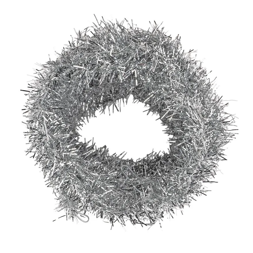 Lamettaband mit Draht, 3m lang, silber-metallic