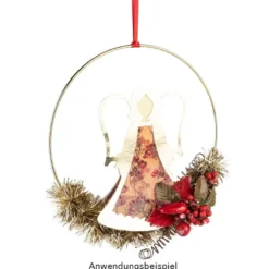 Lametta-Girlande, Deluxe, Duo Color, Ø 4cm, 2m lang, metallic-gold/metallic-silber
