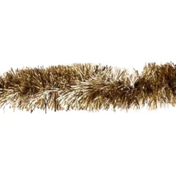 Lametta-Girlande, Deluxe, Duo Color, Ø 4cm, 2m lang, metallic-gold/metallic-silber