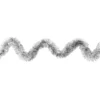 Lametta-Girlande, Deluxe, Duo Color, Ø 4cm, 2m lang, metallic-silber/metallic-silbergrau
