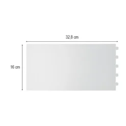Lampenfolien, zum Zusammenstecken, 32,8cm x 16cm, 300µ transparent-matt, 4 Stück