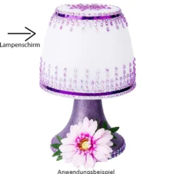 Lampenschirme zum Wechseln, Ø 12,3cm, 10cm hoch, weiß, 3 Stück