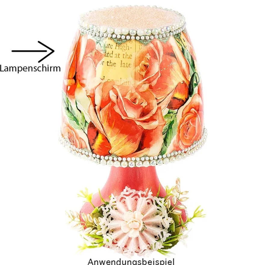 Lampenschirme zum Wechseln, Ø 12,3cm, 10cm hoch, weiß, 3 Stück