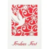 Laser-Grußkarte "Frohes Fest 1", 12cm x 18cm, mit Einleger & Umschlag