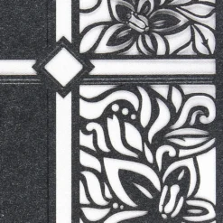 Laser-Grußkarten, Kreuz, 16,5cm x 11,5cm, anthrazit, inkl. Einleger & Umschläge, 5 Stück
