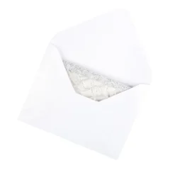Laser-Grußkarten Mini, Lilie, 9,5cm x 7cm, versch. Farben, mit Umschlägen, 20 Stück