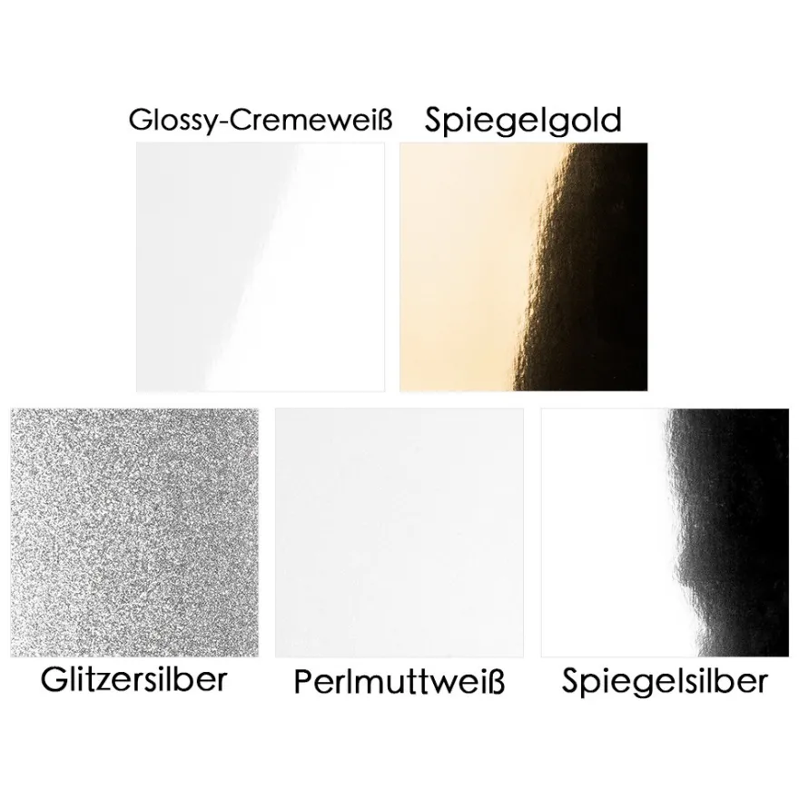 Laser-Grußkarten Mini, Schwertlilie, 9,5cm x 7cm, versch. Farben, mit Umschlägen, 20 Stück