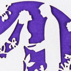Laser-Grußkarten, Zur Hochzeit 2, 11,3cm x 16,1cm, naturweiß, inkl. Einleger & Umschläge, 10 Stück