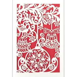 Laser-Grußkarte "Weihnachten 6", 12cm x 18cm, mit Einleger & Umschlag