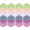 Laser-Kartenaufleger, Blume des Lebens, 12cm x 13cm, 5 Farbtöne, 20 Stück