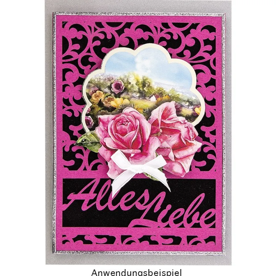 Laser-Kartenaufleger, Glückwünsche, 14,8cmx 10,5cm, 4 versch. Designs, 5 Farbtöne, 20 Stück