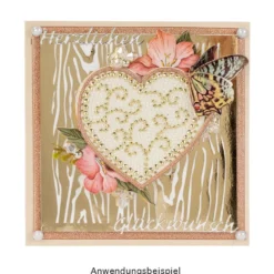 Laser-Kartenaufleger, Hintergrund, Holzmaserung, 14cm x 14cm, 220 g/m², 5 Farben, 20 Stück