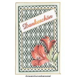 Laser-Kartenaufleger, Hintergrund, Französische Lilie, 14,8cm x 9,6cm, 220 g/m², 5 Farben, 20 Stück
