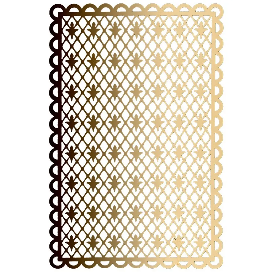 Laser-Kartenaufleger, Hintergrund, Französische Lilie, 14,8cm x 9,6cm, 220 g/m², 5 Farben, 20 Stück