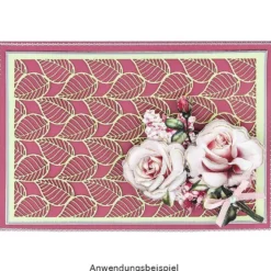 Laser-Kartenaufleger, Ornamentik 1, 14,8cm x 10,5cm, 4 versch. Designs, 5 Pastelltöne, 20 Stück