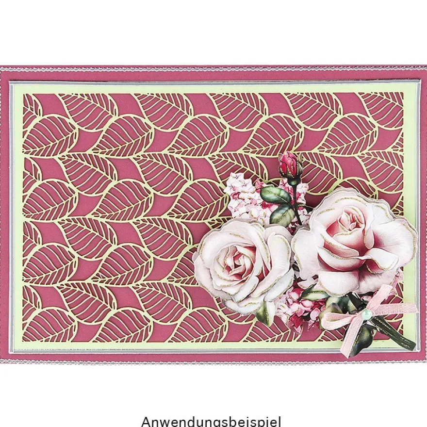 Laser-Kartenaufleger, Ornamentik 1, 14,8cm x 10,5cm, 4 versch. Designs, 5 Pastelltöne, 20 Stück
