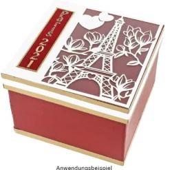 Laser-Kartenaufleger, Paris, 14cm x 14cm, 220 g/m², 5 Farben, 20 Stück