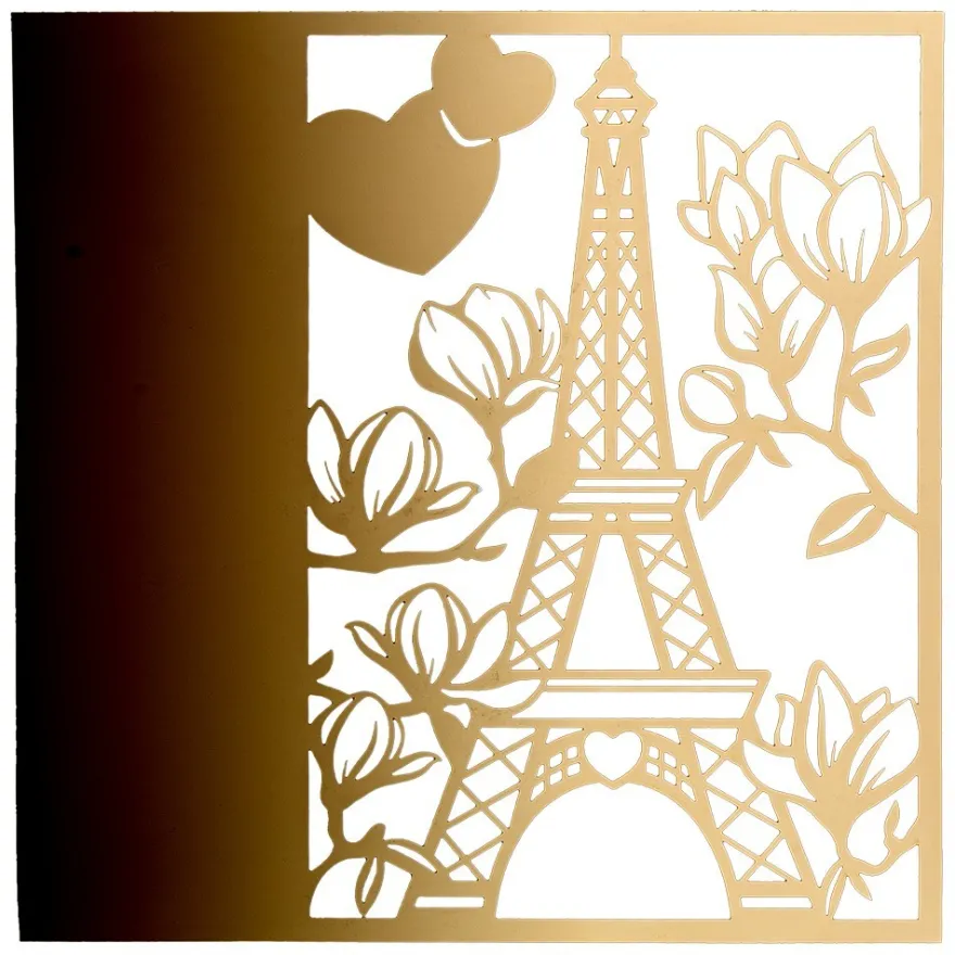 Laser-Kartenaufleger, Paris, 14cm x 14cm, 220 g/m², 5 Farben, 20 Stück
