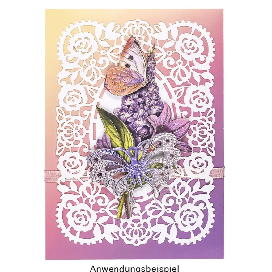 Laser-Kartenaufleger, Rahmen 1, 14,8cm x 10,2cm, 220 g/m², 5 Farben, 20 Stück