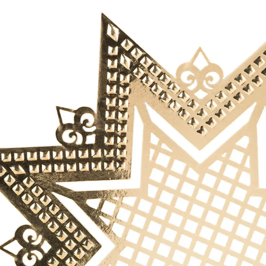 Laser-Kartenaufleger, Stern, Ø 13,9cm, 4 Farbtöne, 20 Stück