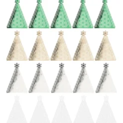 Laser-Kartenaufleger, Tannenbaum, 10,3cm x 14,8cm, 4 Farbtöne, 20 Stück