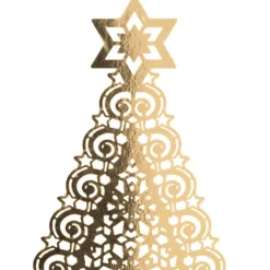 Laser-Kartenaufleger, Tannenbaum, 10,3cm x 14,8cm, 4 Farbtöne, 20 Stück