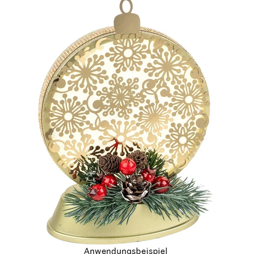 Laser-Kartenaufleger, Weihnachtskugel, 14,1cm x 11,8cm, 4 Farbtöne, 20 Stück