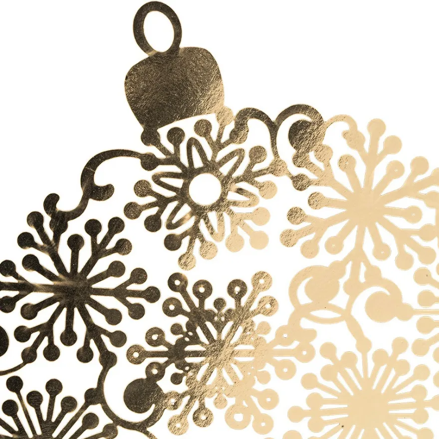 Laser-Kartenaufleger, Weihnachtskugel, 14,1cm x 11,8cm, 4 Farbtöne, 20 Stück