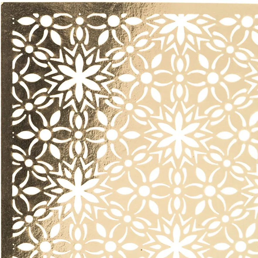 Laser-Kartenaufleger, Zierdeckchen Ornamente, 14,8cm x 10,5cm, 4 Farbtöne, 20 Stück