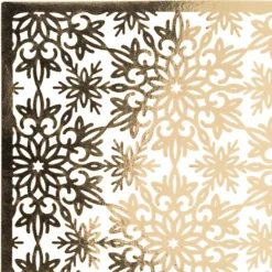 Laser-Kartenaufleger, Zierdeckchen Eiskristalle 1, 14,8cm x 10,5cm, 4 Farbtöne, 20 Stück