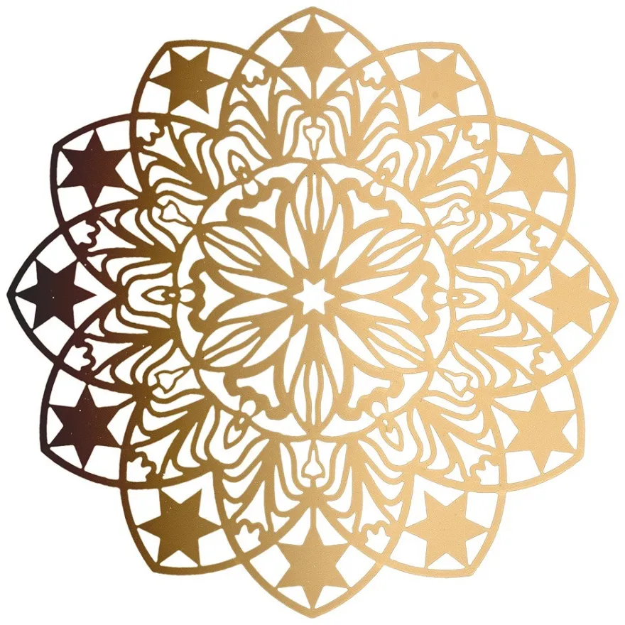 Laser-Kartenaufleger, Zierdeckchen, Ornament 6, Ø 14cm, 220 g/m², 5 Farben, 20 Stück