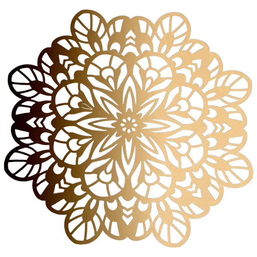 Laser-Kartenaufleger, Zierdeckchen, Ornament 5, Ø 14cm, 220 g/m², 5 Farben, 20 Stück