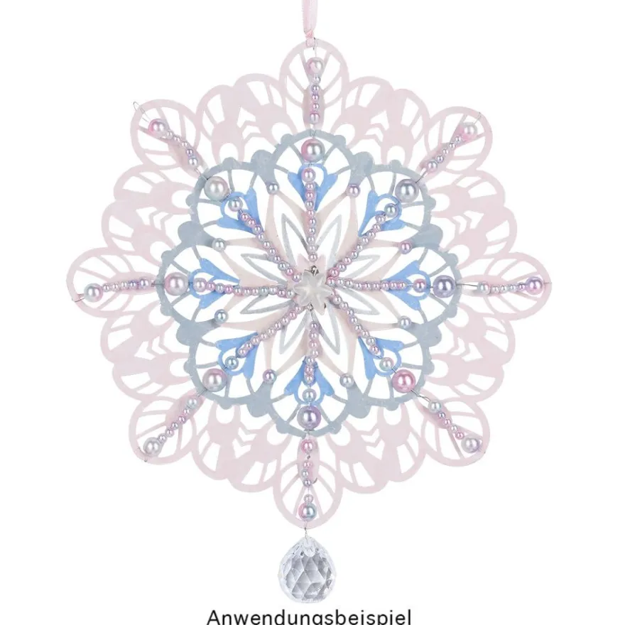 Laser-Kartenaufleger, Zierdeckchen, Ornament 5, Ø 14cm, 220 g/m², 5 Farben, 20 Stück