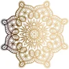 Laser-Kartenaufleger, Zierdeckchen, Ornament 4, Ø 14cm, 220 g/m², 5 Farben, 20 Stück