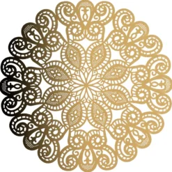 Laser-Kartenaufleger, Zierdeckchen, Ornament 22, Ø 14cm, 220 g/m², 5 Farbtöne, 20 Stück