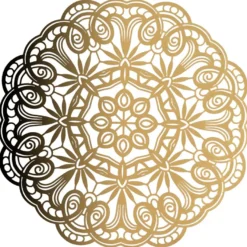 Laser-Kartenaufleger, Zierdeckchen, Ornament 16, Ø 14cm, 220 g/m², 5 Farbtöne, 20 Stück