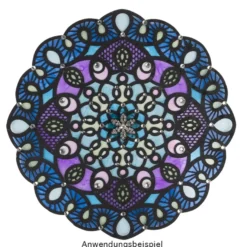 Laser-Kartenaufleger, Zierdeckchen, Ornament 20, Ø 14cm, 220 g/m², 5 Farbtöne, 20 Stück