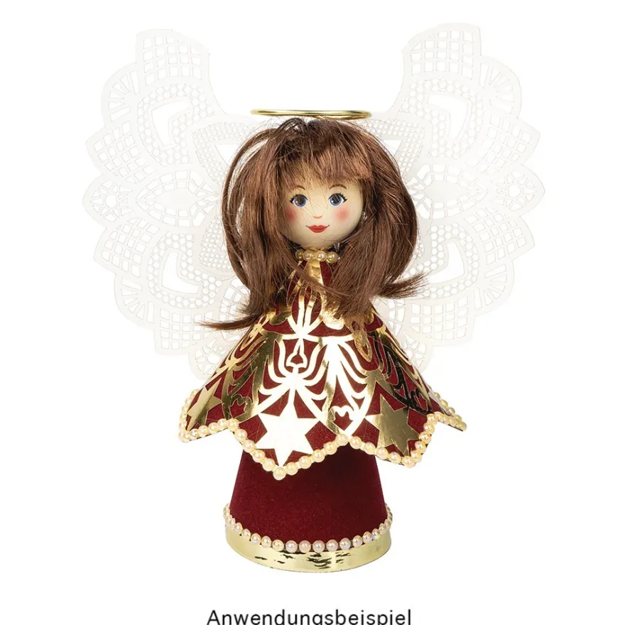 Laser-Kartenaufleger, Zierdeckchen, Ornament 15, Ø 14cm, 220 g/m², 5 Farbtöne, 20 Stück