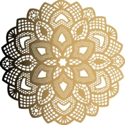 Laser-Kartenaufleger, Zierdeckchen, Ornament 15, Ø 14cm, 220 g/m², 5 Farbtöne, 20 Stück