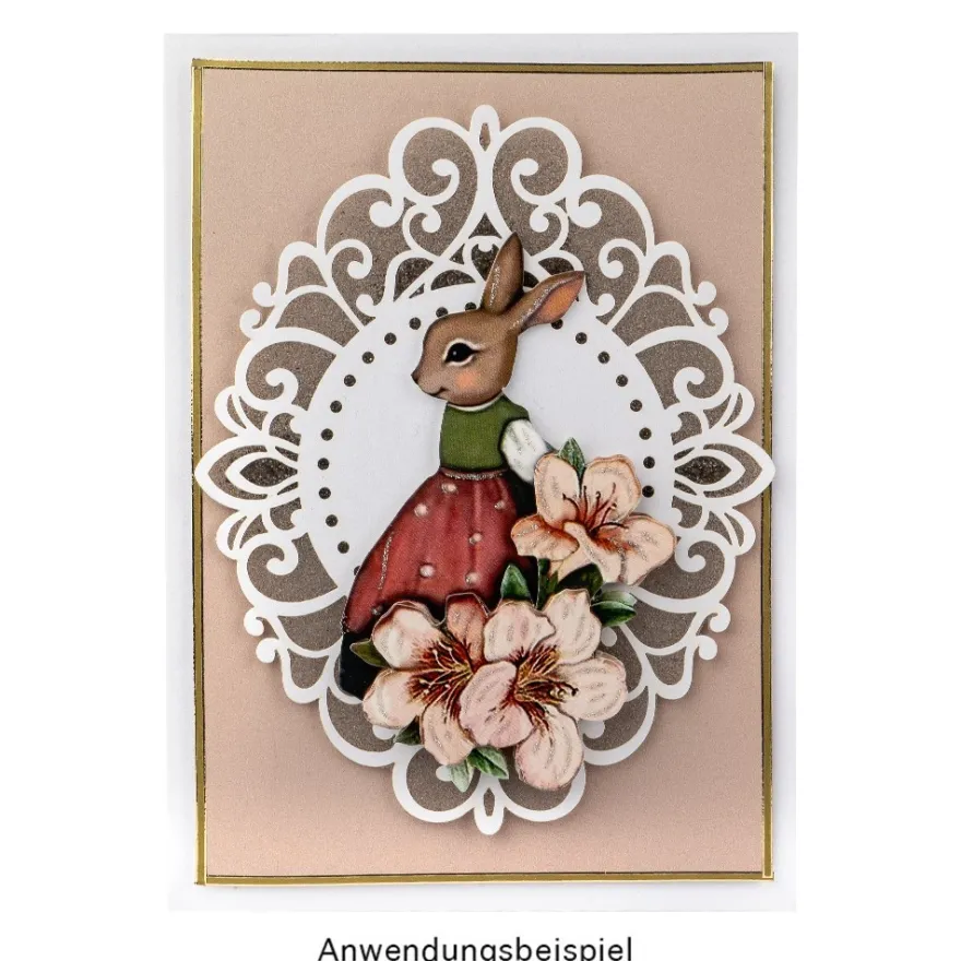 Laser-Kartenaufleger, Zierdeckchen, Ornament 9, 13,2cm x 10,4cm, 220 g/m², 5 Farbtöne, 20 Stück