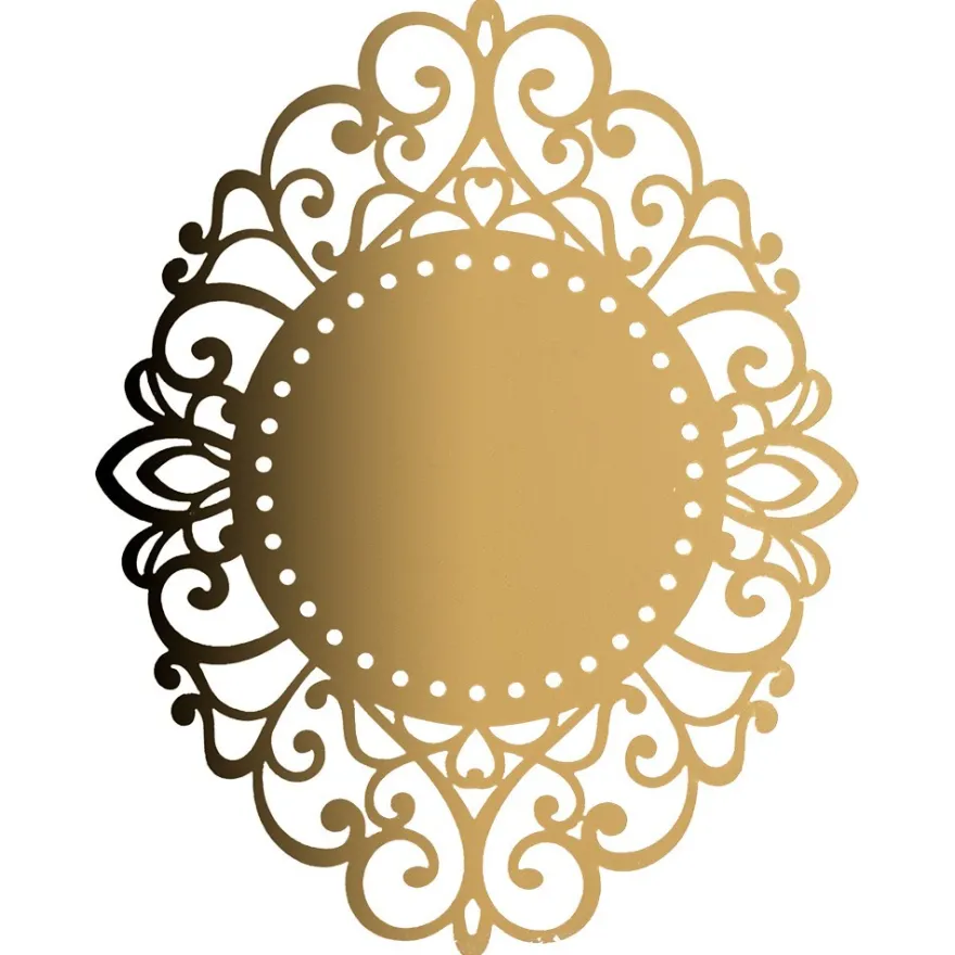Laser-Kartenaufleger, Zierdeckchen, Ornament 9, 13,2cm x 10,4cm, 220 g/m², 5 Farbtöne, 20 Stück