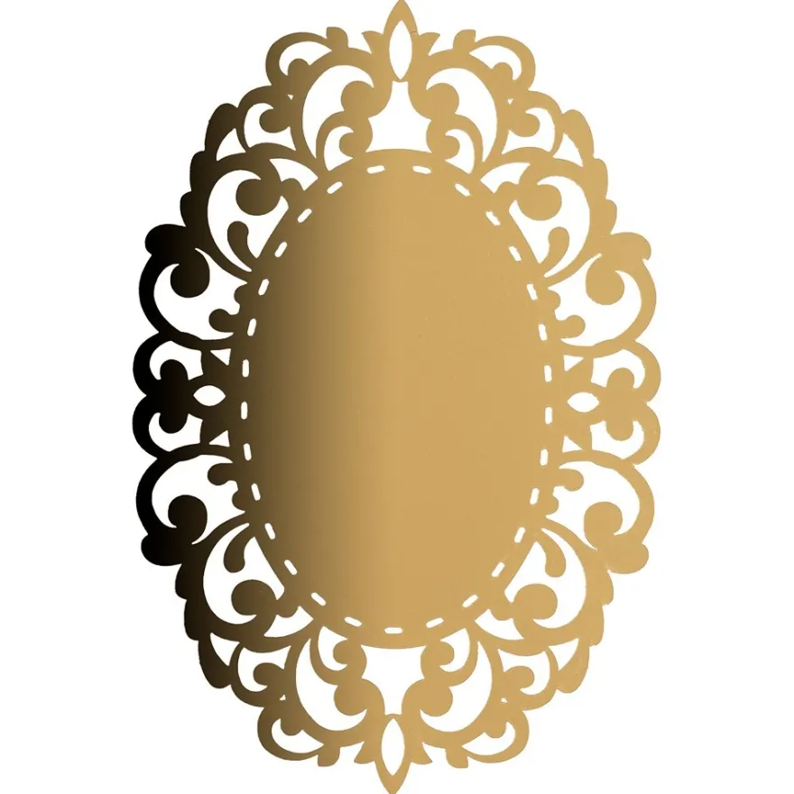 Laser-Kartenaufleger, Zierdeckchen, Ornament 10, 14cm x 9,2cm, 220 g/m², 5 Farbtöne, 20 Stück