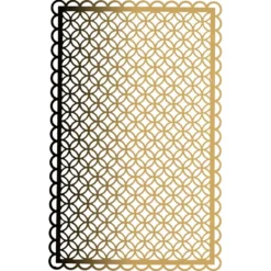 Laser-Kartenaufleger, Zierdeckchen, Ornament 7, 14cm x 9cm, 220 g/m², 5 Farbtöne, 20 Stück
