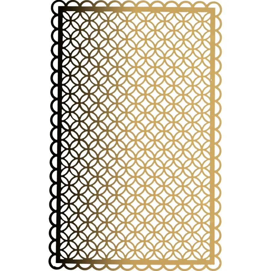 Laser-Kartenaufleger, Zierdeckchen, Ornament 7, 14cm x 9cm, 220 g/m², 5 Farbtöne, 20 Stück