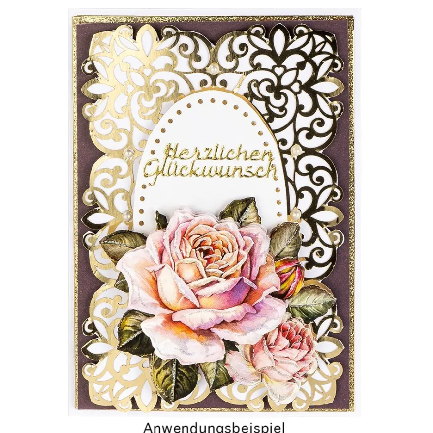 Laser-Kartenaufleger, Zierdeckchen, Ornament 8, 14cm x 9,4cm, 220 g/m², 5 Farbtöne, 20 Stück