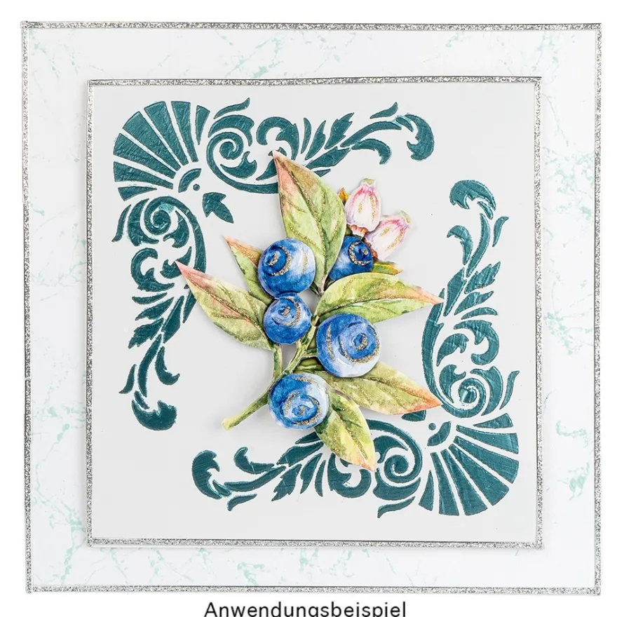 Laser-Kunststoff-Schablone, DIN A4, Ornamente 2