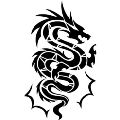 Laser-Kunststoff-Schablone, DIN A3, Drache