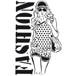Laser-Kunststoff-Schablone, DIN A4, Fashion